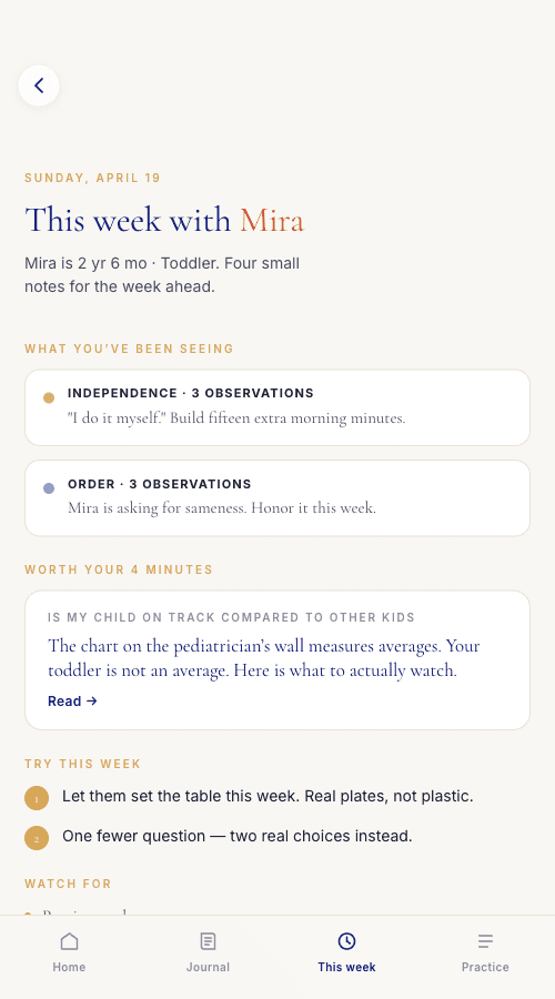 Family Companion weekly digest