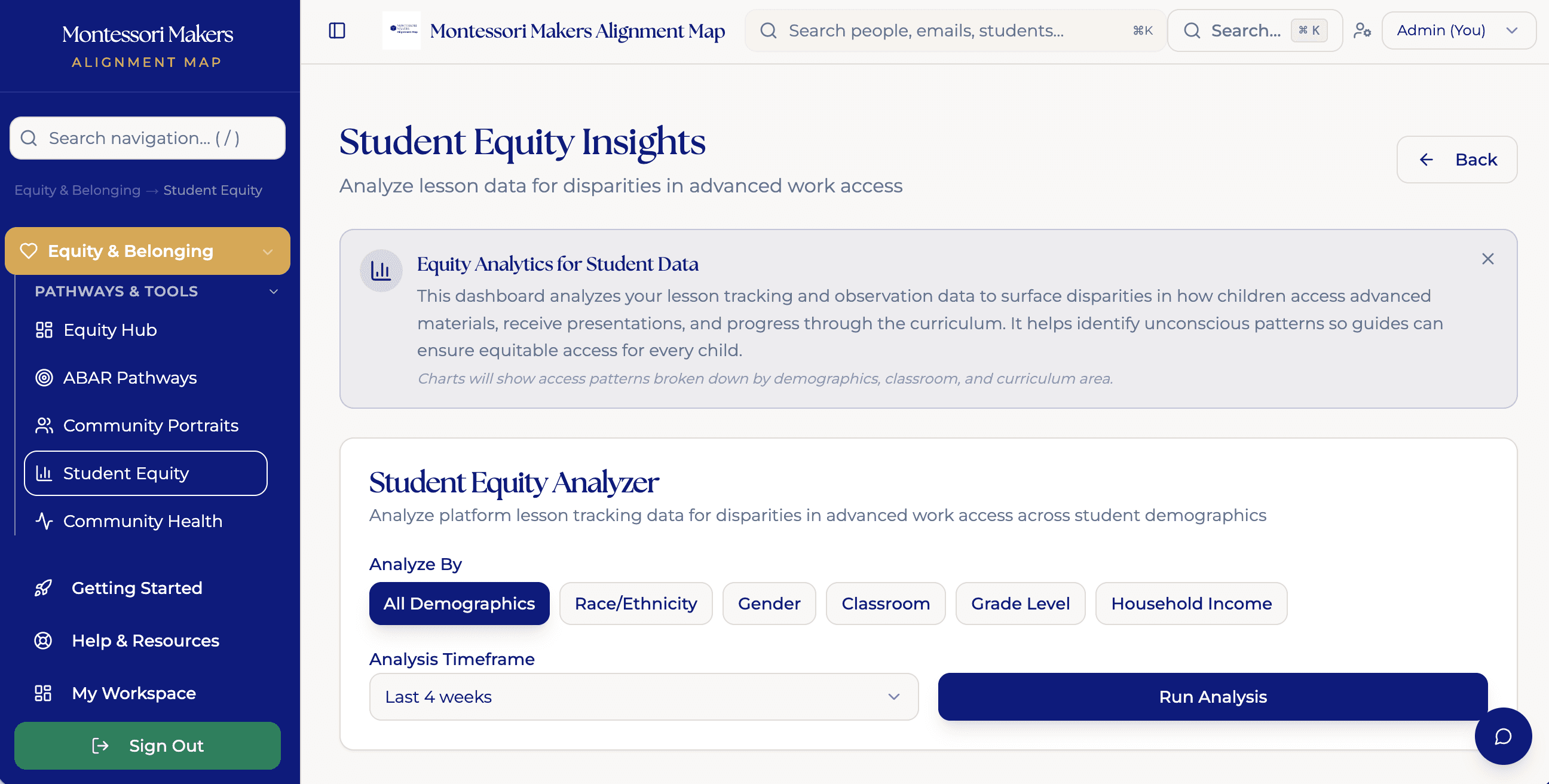 Student Equity Analytics